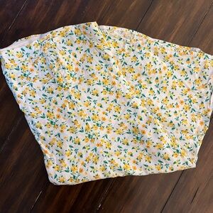 Old Navy Strapless Dress with Yellow Floral Pattern